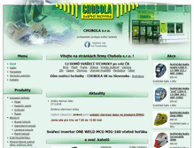 Tablet Screenshot of chobola.cz